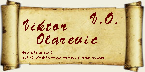 Viktor Olarević vizit kartica